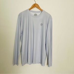 Vapor apparel seize the ray upf blue top size large